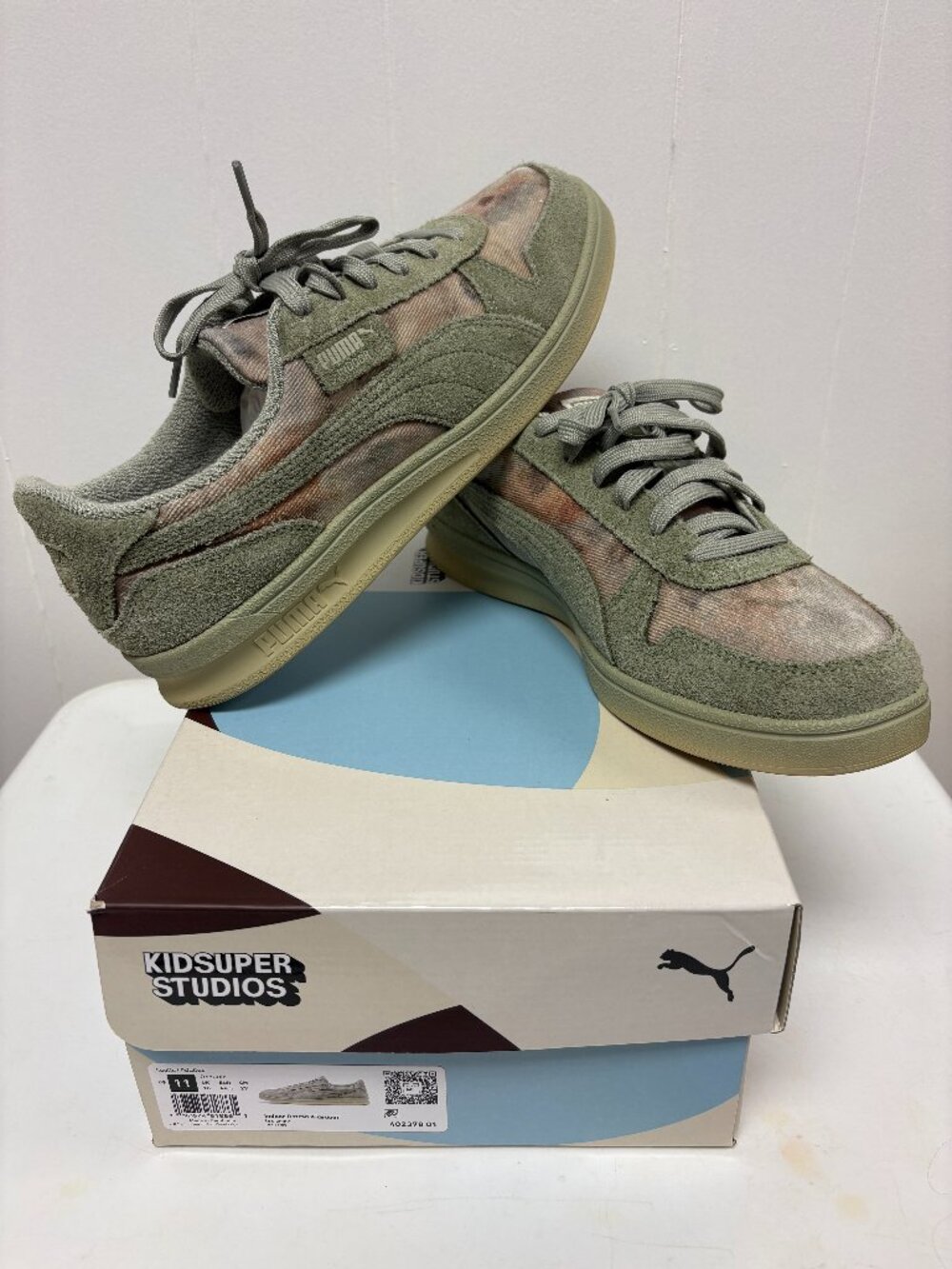 Puma Indoor Distressed KidSuper Lux Army (402378-01), Size 11